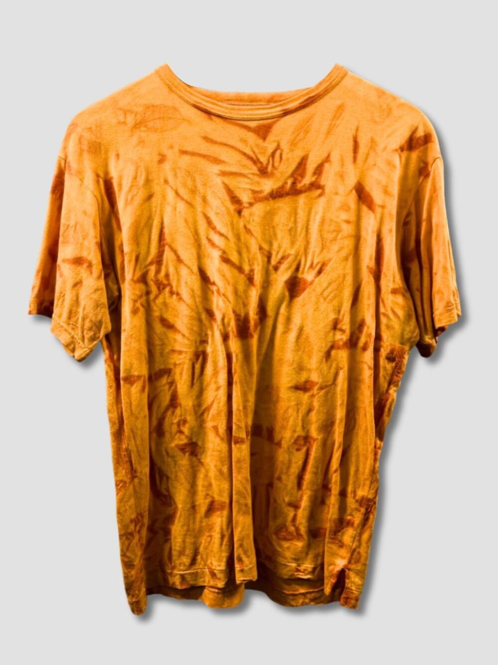 YOHJI YAMAMOTO A/W 2007 Orange Piece-Dyed Cotton T-Shirt Sz JP 3 Archive